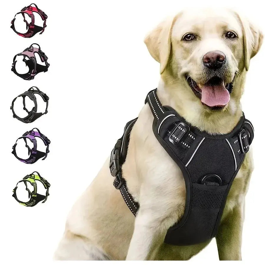 Adjustable No - Pull Dog Harness with Leash – Comfortable Fit for All Breeds - ZinPetCare