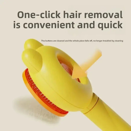 Self - Cleaning Pet Hair Removal Brush – Perfect for Cats & Dogs - ZinPetCare