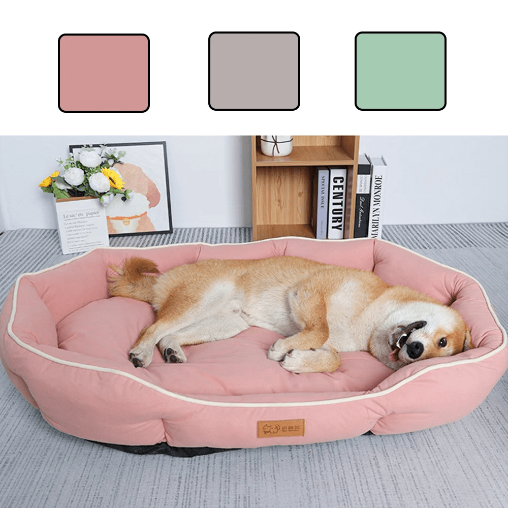 Pet Sofa Bed – Large Dog & Cat Sleeping Cushion | Winter Warm Corduroy Mat - ZinPetCare