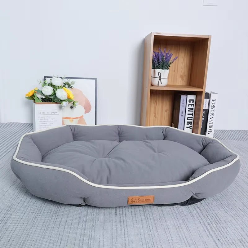 Pet Sofa Bed – Large Dog & Cat Sleeping Cushion | Winter Warm Corduroy Mat - ZinPetCare