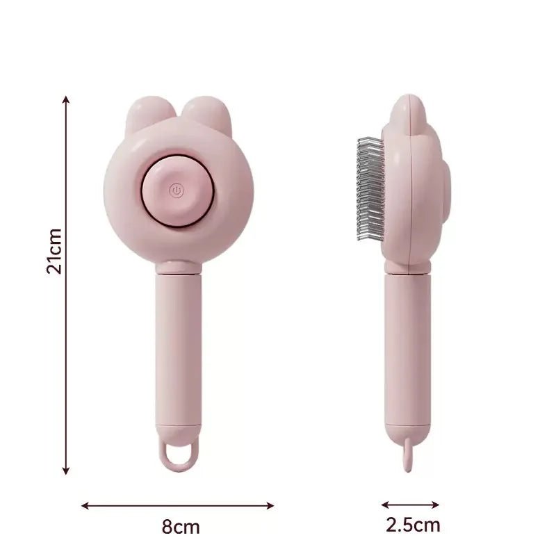 Self - Cleaning Pet Hair Removal Brush – Perfect for Cats & Dogs - ZinPetCare