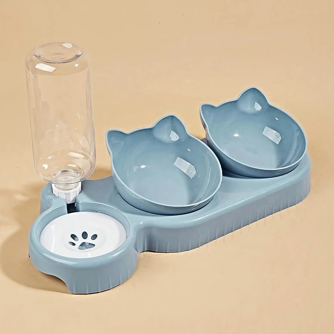 3 - in - 1 Pet Bowl with Water Dispenser - ZinPetCare