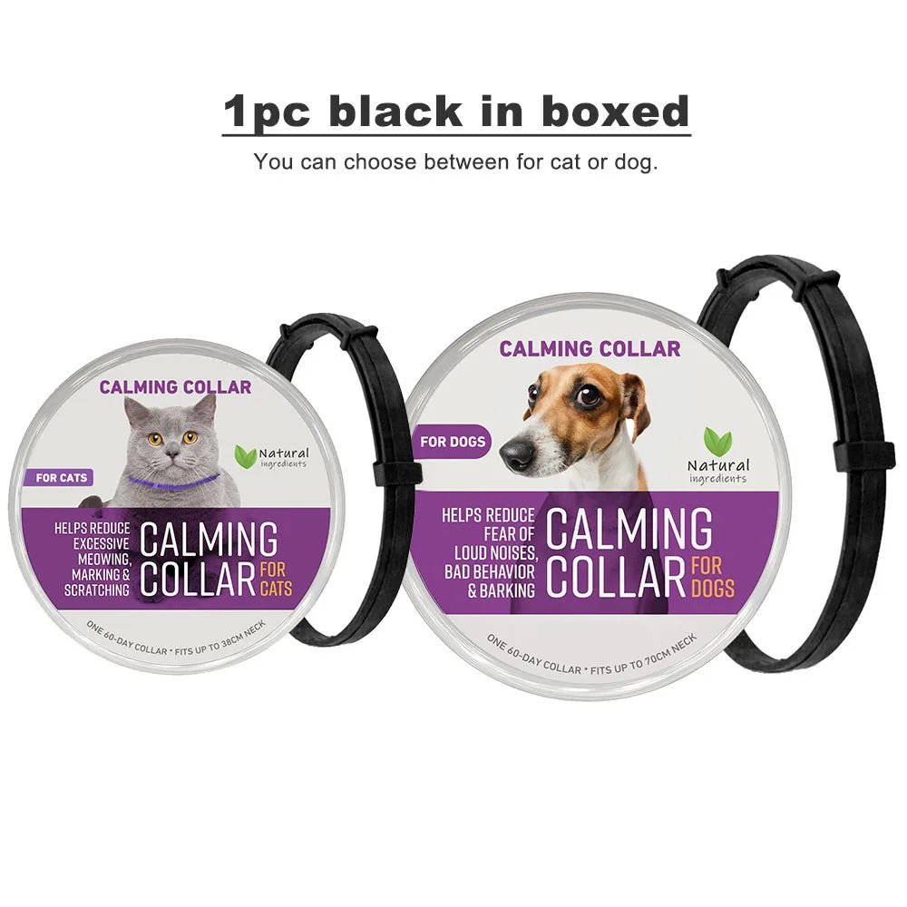 Adjustable Calming Collar for Cats & Dogs – Anxiety Relief, Long - Lasting Pheromone Comfort - ZinPetCare