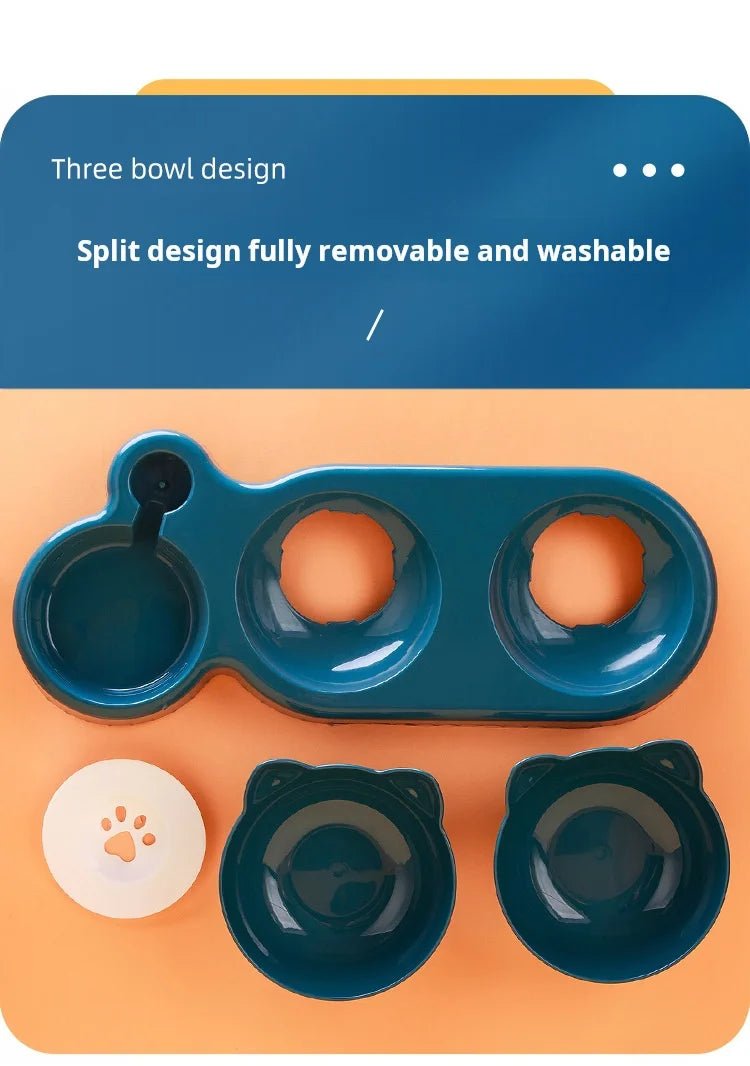 3 - in - 1 Pet Bowl with Water Dispenser - ZinPetCare