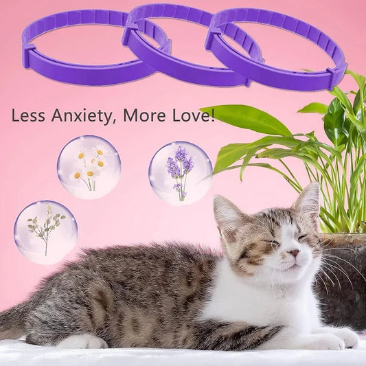 Adjustable Calming Collar for Cats & Dogs – Anxiety Relief, Long - Lasting Pheromone Comfort - ZinPetCare