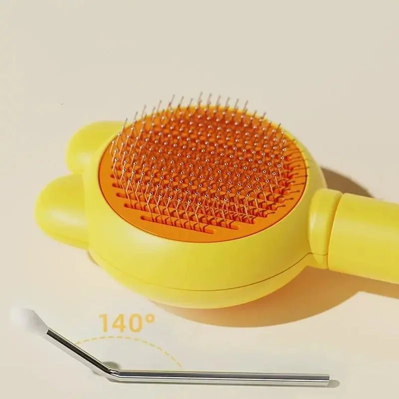 Self - Cleaning Pet Hair Removal Brush – Perfect for Cats & Dogs - ZinPetCare