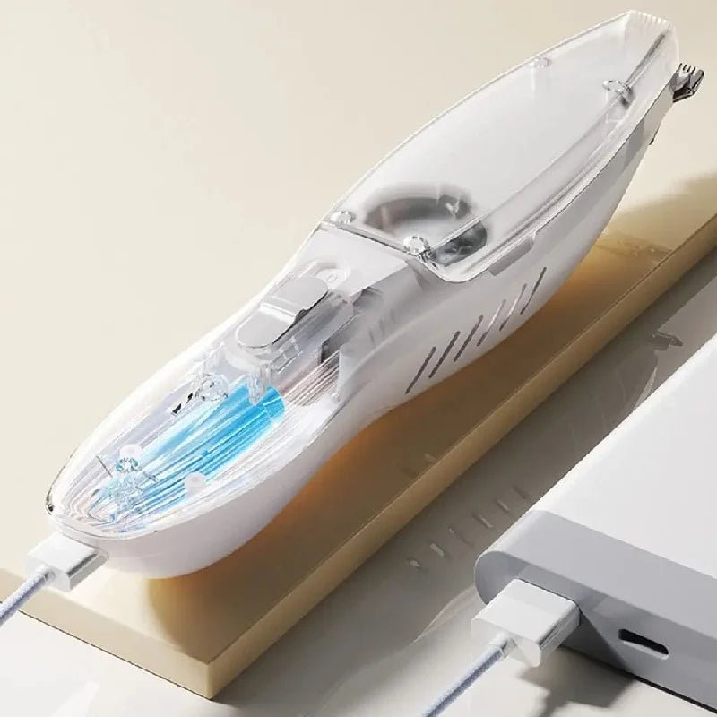 Low Noise Pet Paw Hair Clipper – Waterproof Dog & Cat Trimmer with Vacuum, Clean Brush & Comfort Grip - ZinPetCare